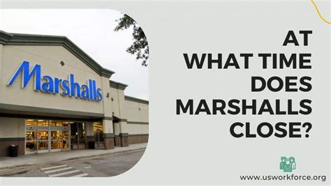 what time does marshalls close